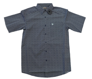 MEN’S ARIAT CLARK SHORT SLEEVE NAVY SHIRT |10054817
