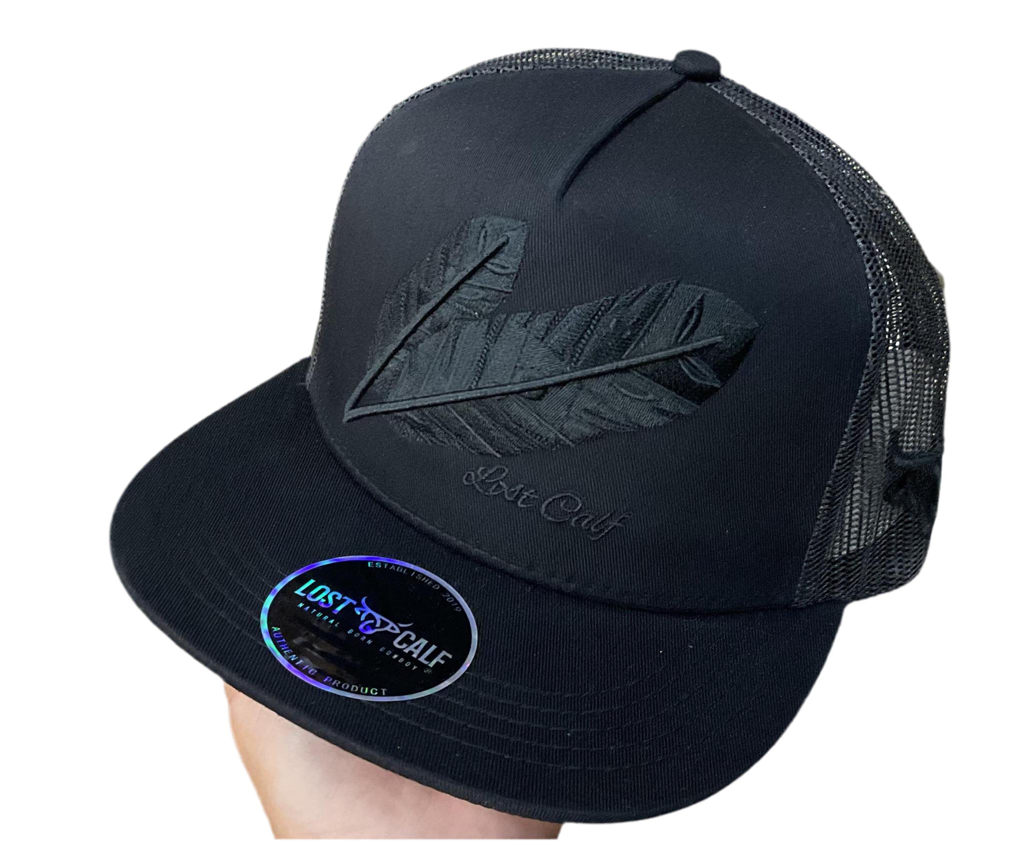 “ DALLAS “ | MEN’S  CAP BLACK LOST CALF