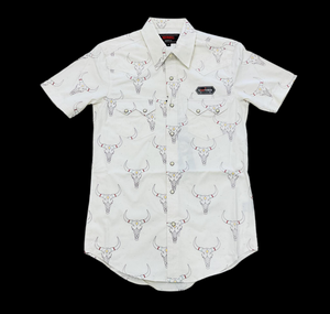 MEN’S ROCK & ROLL MODERN FIT DALE LONGHORN NATURAL SNAP SHIRT | BMN3S05845