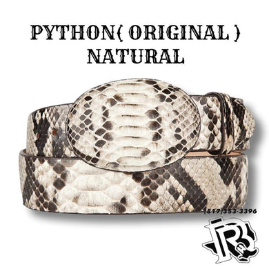 “ JACK “ | PYTHON ORIGINAL BELT NATURAL 1.5 INCH