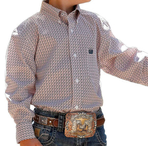 BOY'S CINCH WESTERN SHIRT (MTW7060279)