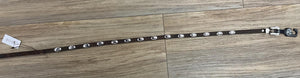 TWISTER BROWN LEATHER HATBAND CONCHO - HATS ADD-ONS  | 0237444