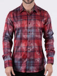 ‘’LEO’’  MENS PLATINI RED SHIRT