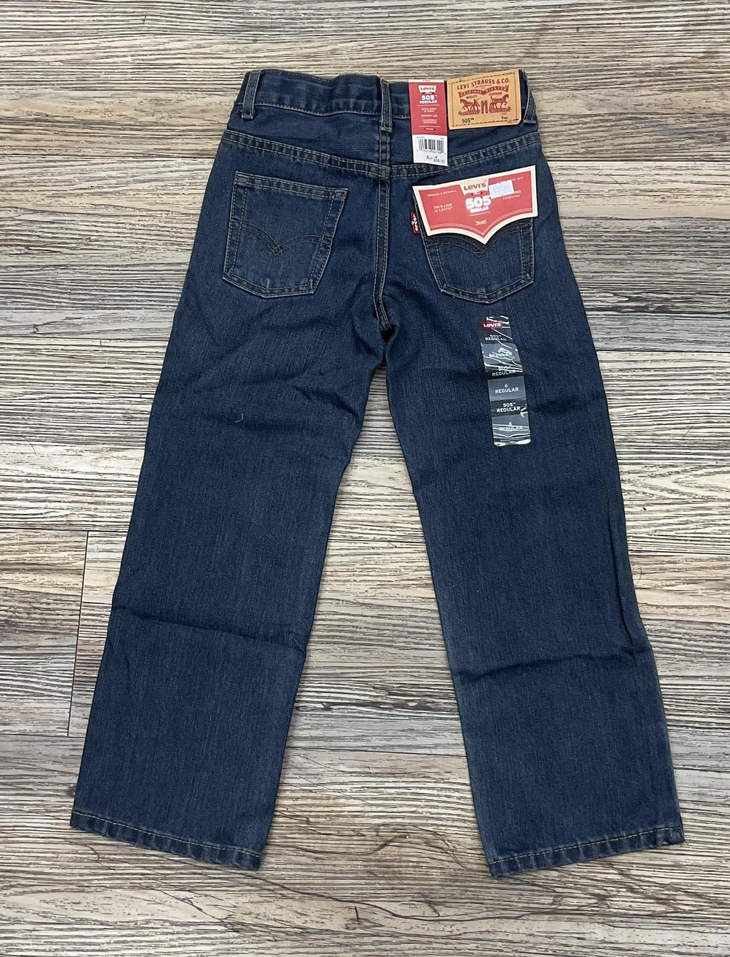 Levi's Boys' 505 Medium Wash Straight leg  Denim Jeans |8R5505