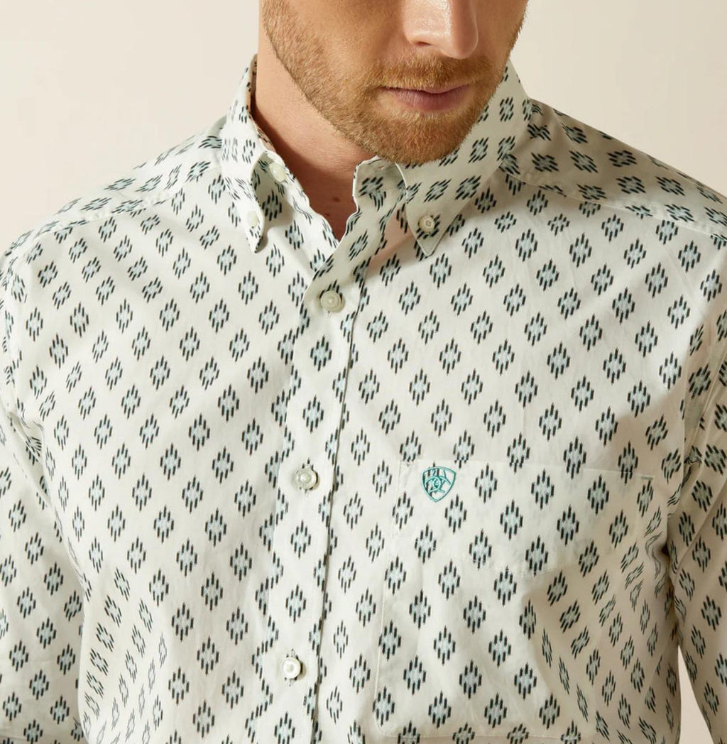 ARIAT MEN'S BASS FITTED LONG SLEEVE SHIRT | 10062203