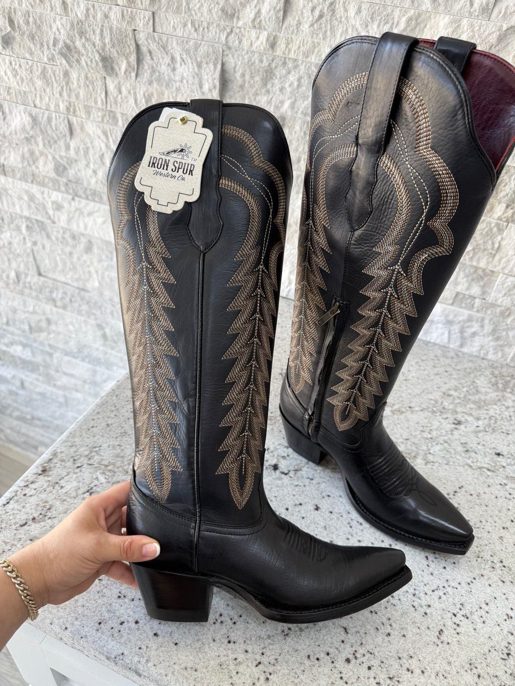 AILANI IRON SPUR BOOTS | BLACK