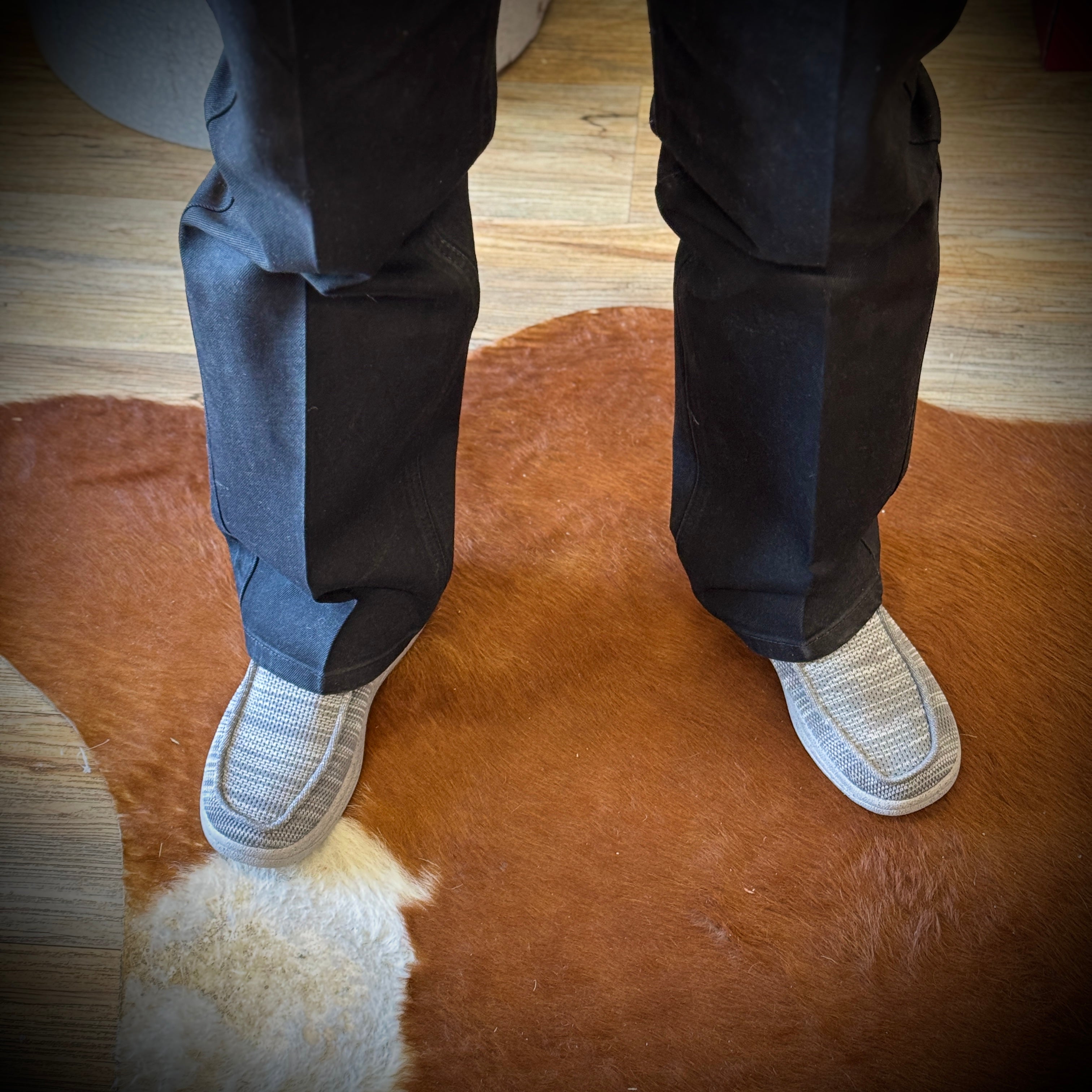 "MICHAEL" |GREY WAXED MEN'S CASUAL CANVAS SHOE