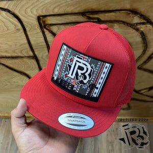 “ WINTER “ | BR CAP AZTEC PATCH  RED/RED