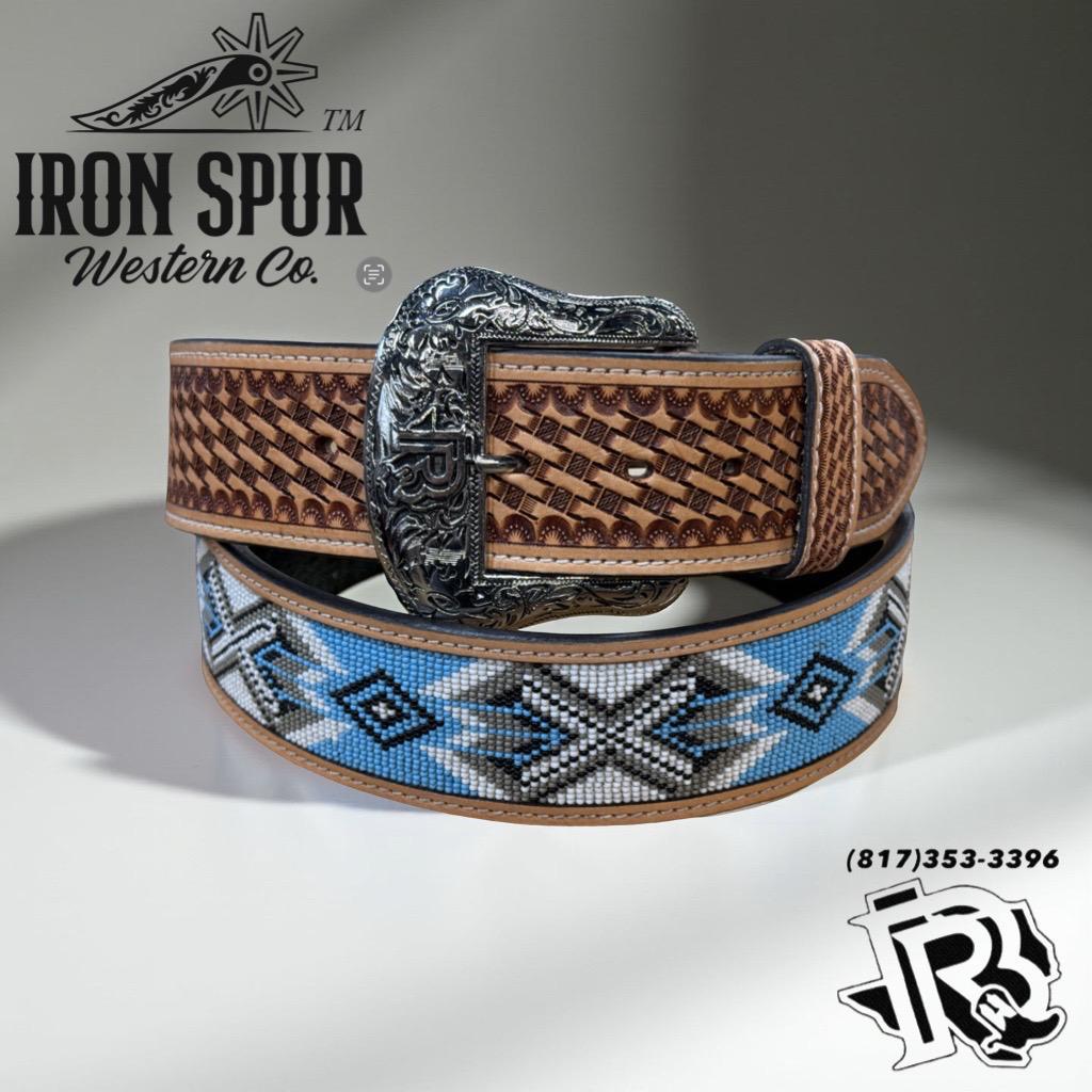 “ PAUL “ | 2 INCH IRON SPUR ™️ WESTERN BELT BEADED
