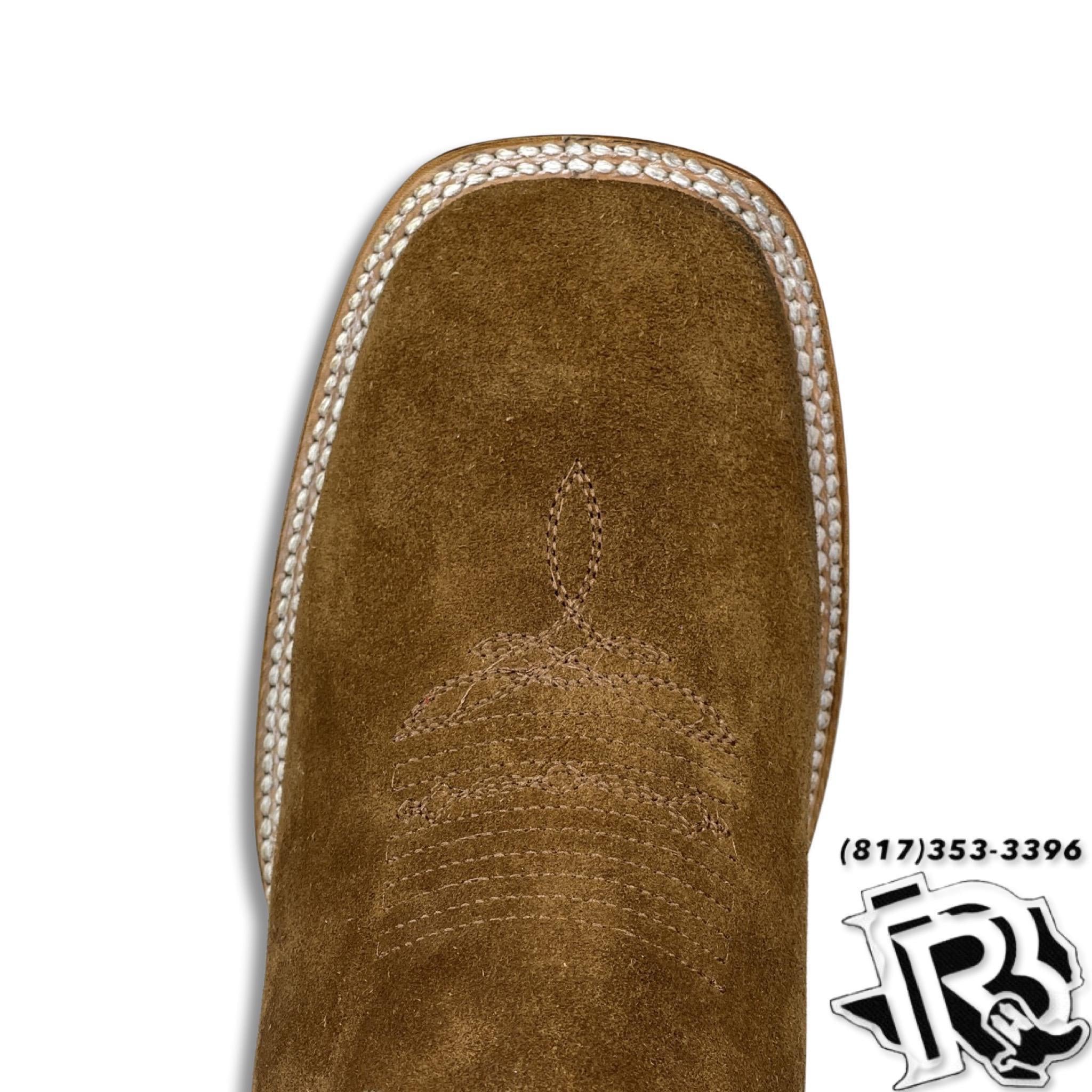 ROUGH OUT TAN  | MEN WESTERN SQUARE TOE BOOTS MOH349 MORELIA
