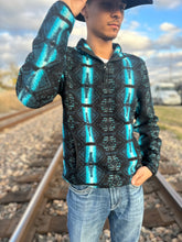 Load image into Gallery viewer, Men’s Rock &amp; roll teal pullover | BM91C02296