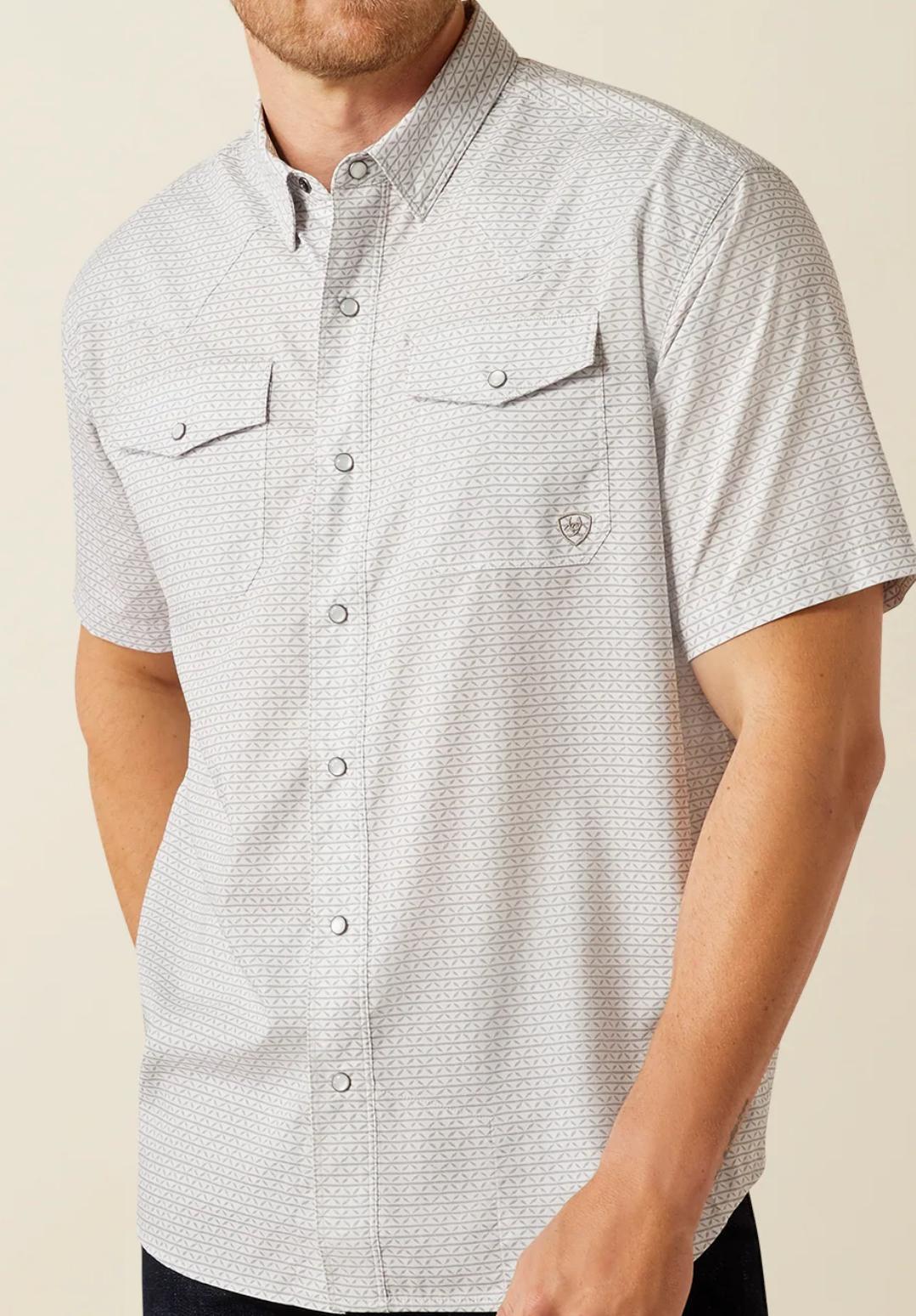 Ariat Mens Western VENTTEK Snap Moonbeam shirt |10054483