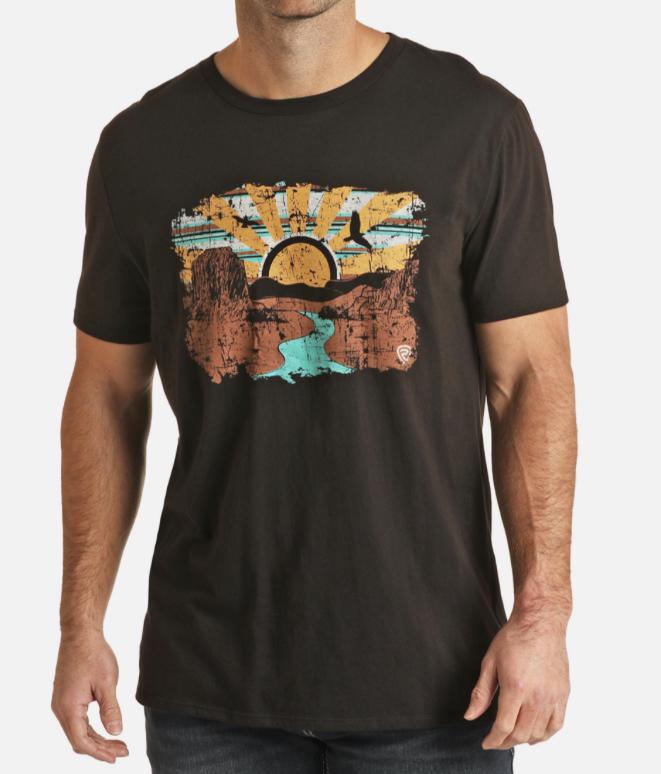 ROCK & ROLL GRAPHIC TEE BLACK | RRUT21R063