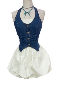 ‘’MAXIN’’ DENIM TOP