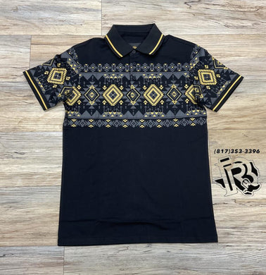 ‘’Gabriel’’ Platini mens black polo shirt