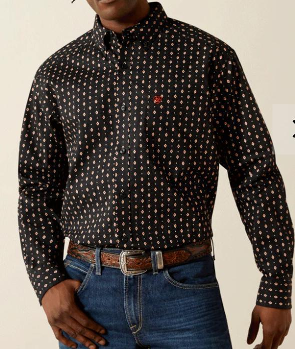 Ariat Mens Thorin Classic Fit Shirt Black |10062182