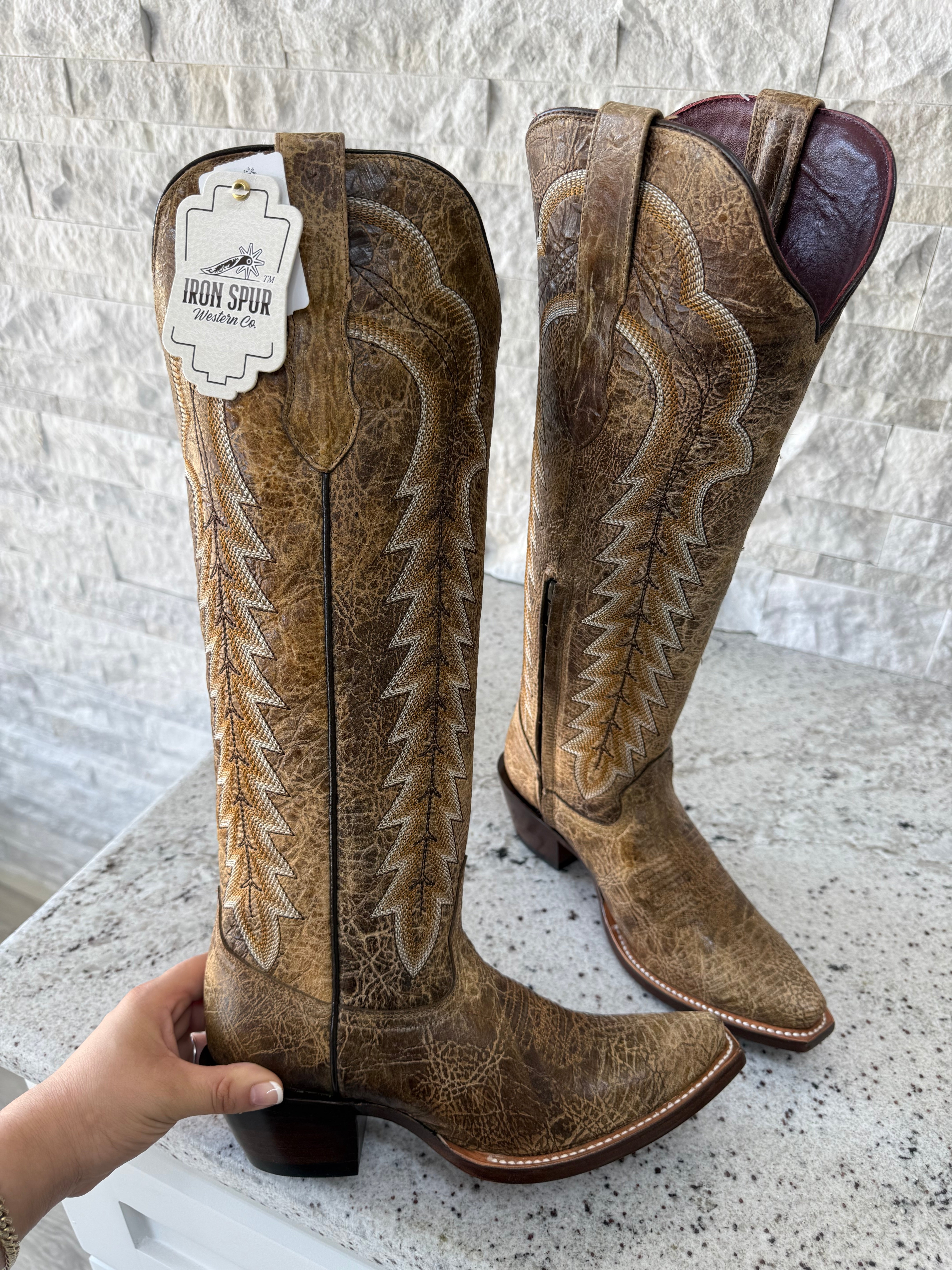 AILANI IRON SPUR BOOTS | CRYSTAL HONEY