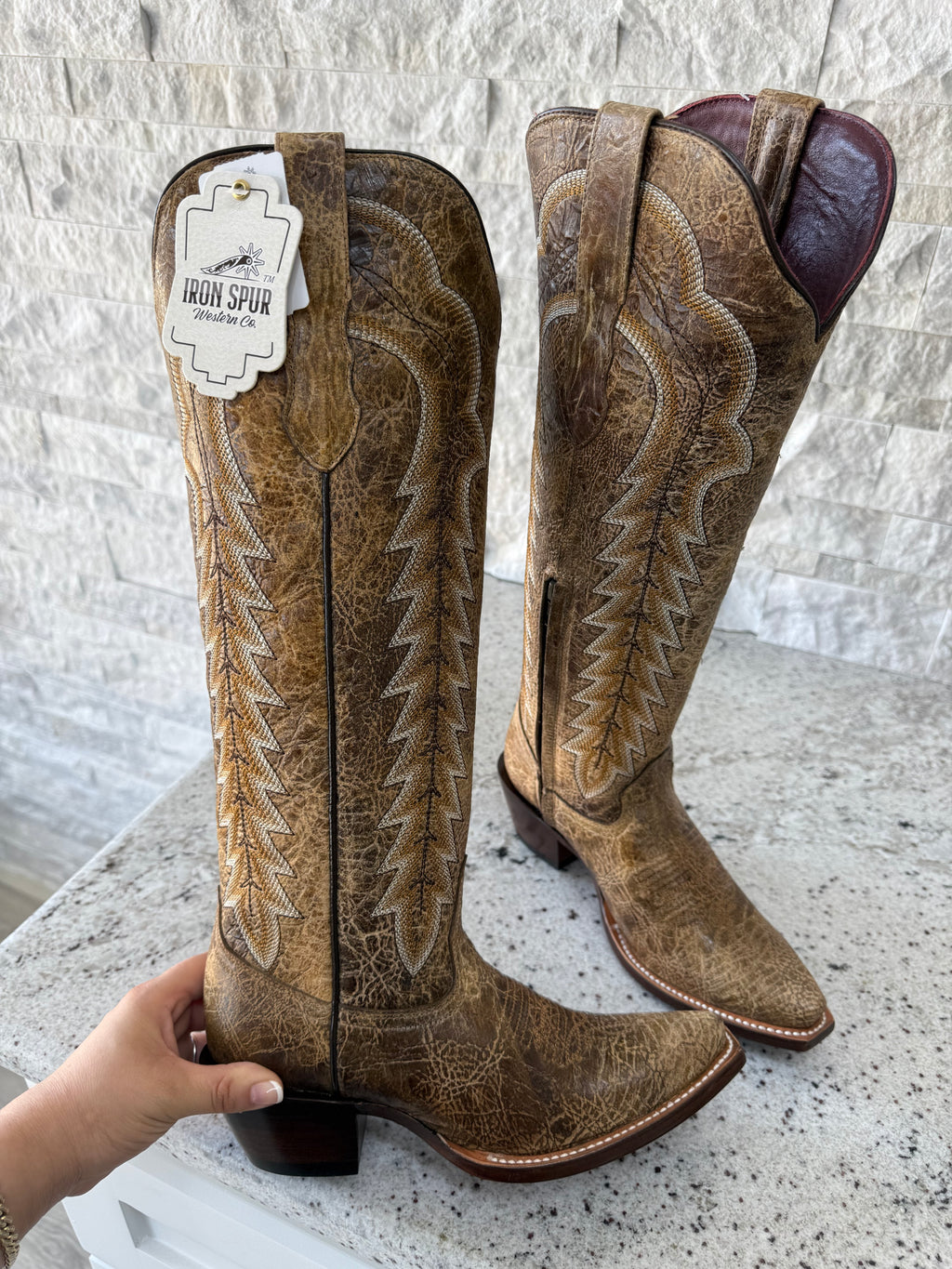 AILANI IRON SPUR BOOTS | CRYSTAL HONEY