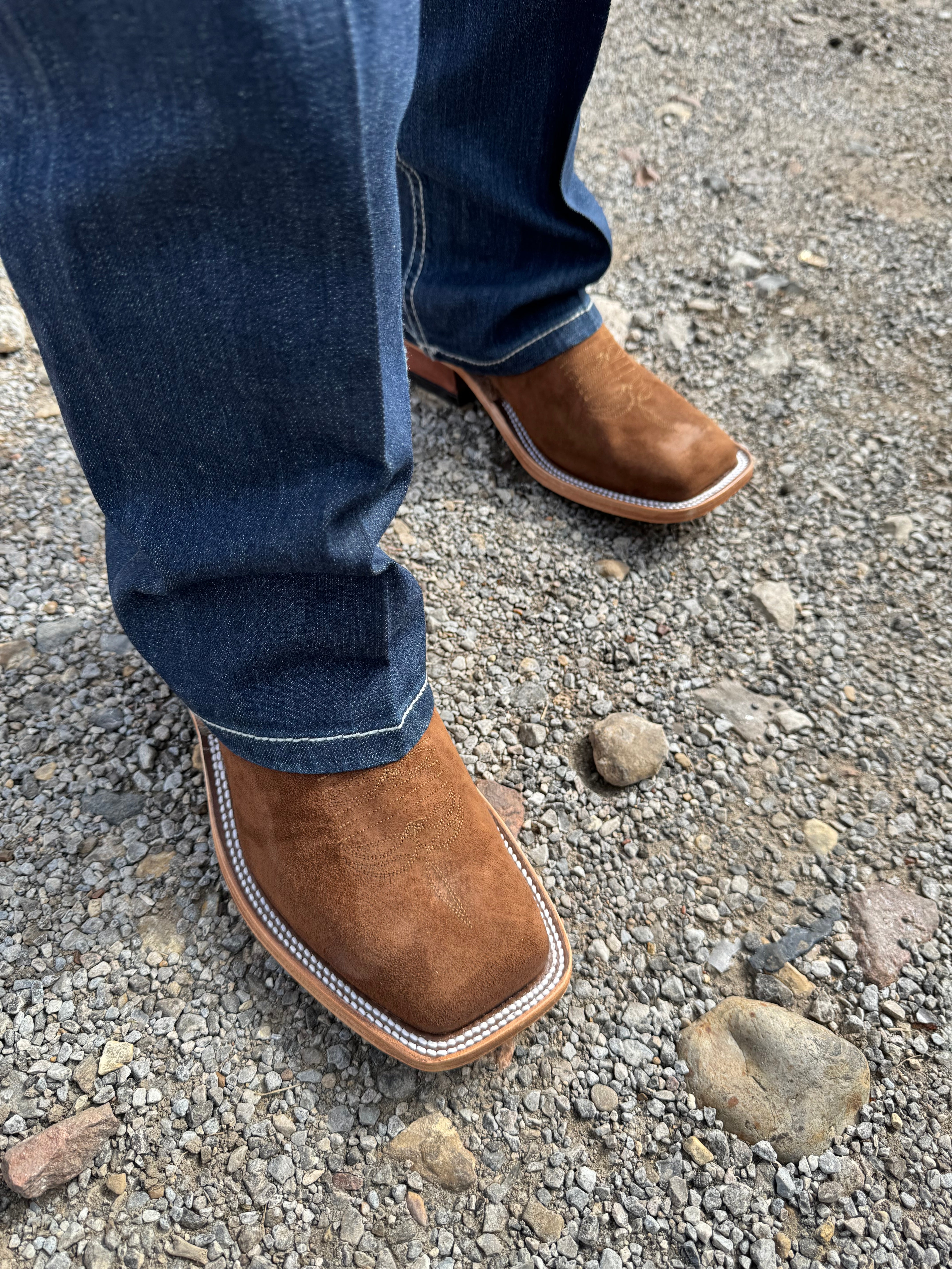 “ JULIAN“ | MEN ANDERSON BEAN  SQUARE TOE LATTE BACON  BOOTS| 337827