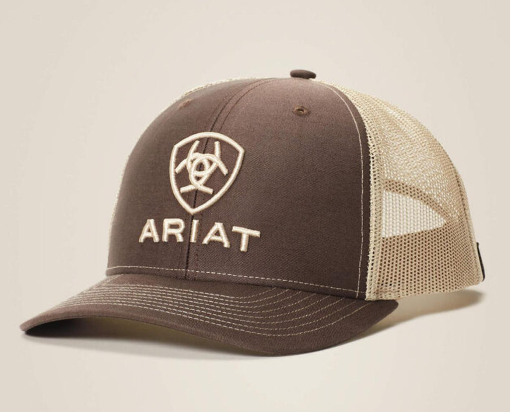 Ariat Mens Shield Logo Cap Brown | A300003102