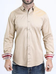 MEN’S KHAKI PLATINI LONG SLEEVE SHIRT |TKL10850