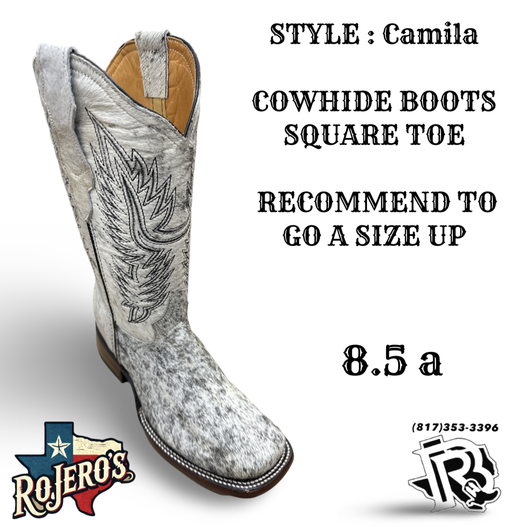 CAMILA COWHIDE BOOTS YOUTH