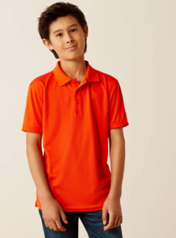 BOYS ARIAT CHERRY TOMATE TEK POLO | 10055281