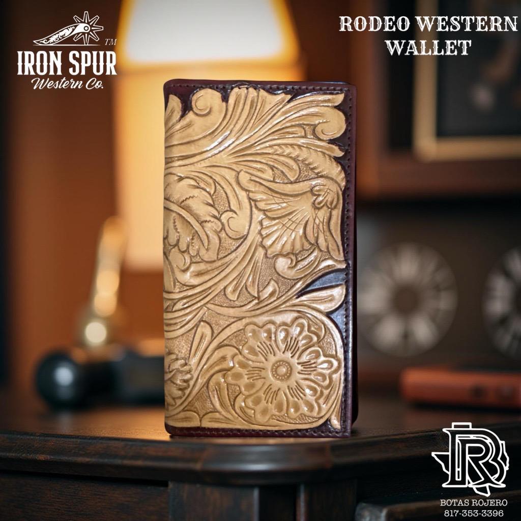 “ TRAVIS “ | IRON SPUR WESTERN RODEO WALLET LIGHT BROWN