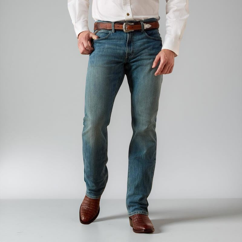 Mens Ariat M4 Low Rise Stretch Legacy Stackable Straight Leg Jean |10029009 M4