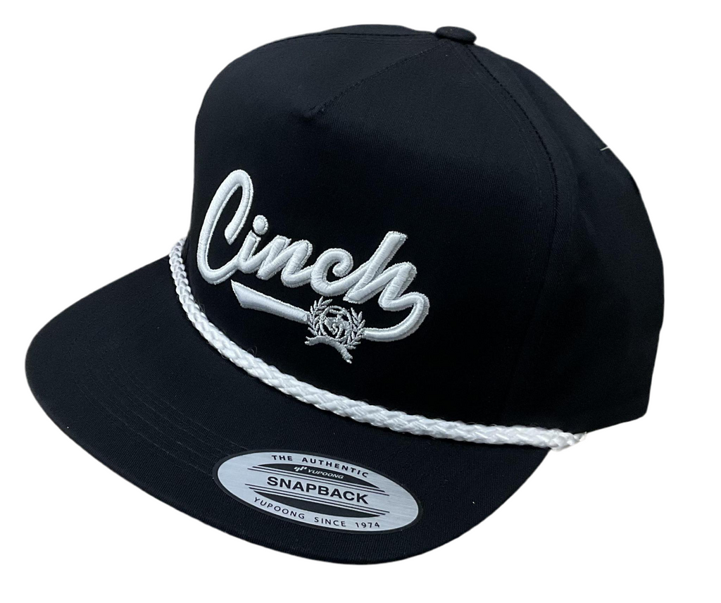Cinch Black Embroidered Logo Rope Cap | MCC0600208