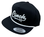 Cinch Black Embroidered Logo Rope Cap | MCC0600208