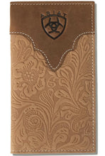 Load image into Gallery viewer, ARIAT RODEO FLORAL EMBOSSED BROWN  WALLET - A3555502