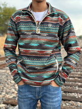 Load image into Gallery viewer, Men&#39;s Caldwell 1/4 Zip Sweater, Biscay Bay Serape - 10046668