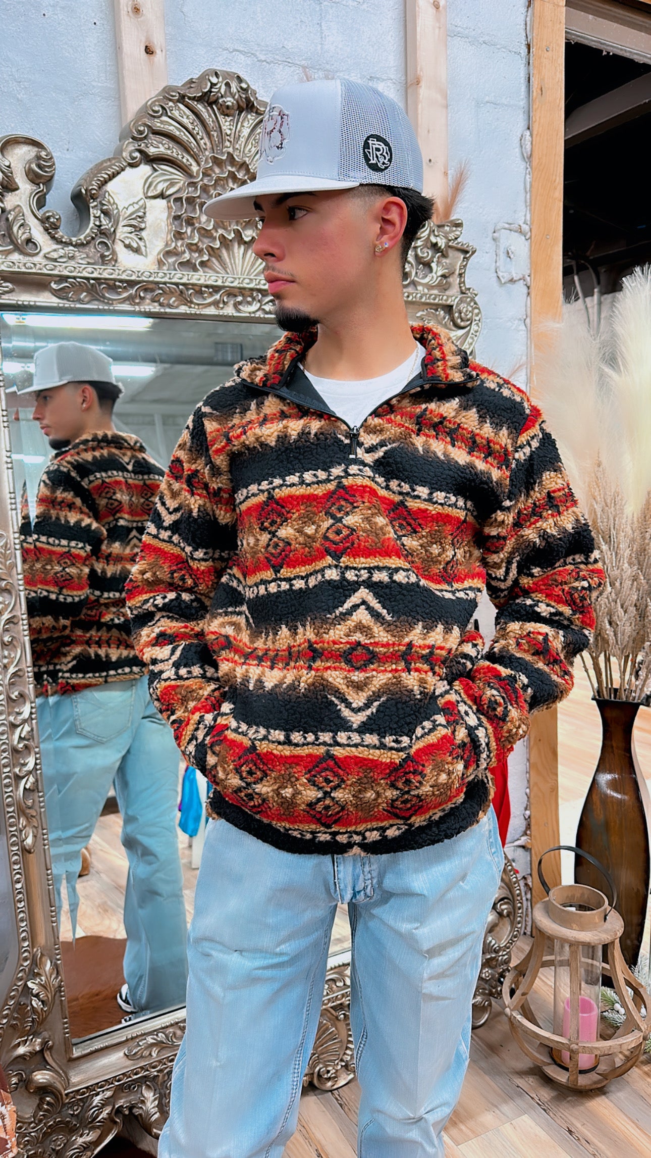 Aztec quarter deals zip pullover