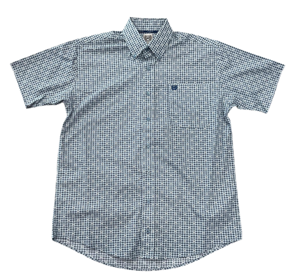 MEN’S CINCH SHORT SLEEVE GREEN SHIRT |MTW1111475