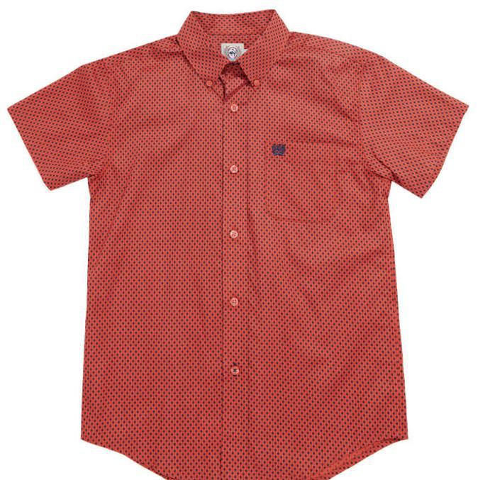 Cinch YOUTH Boys Red Short Sleeve shirt | MTW7140036