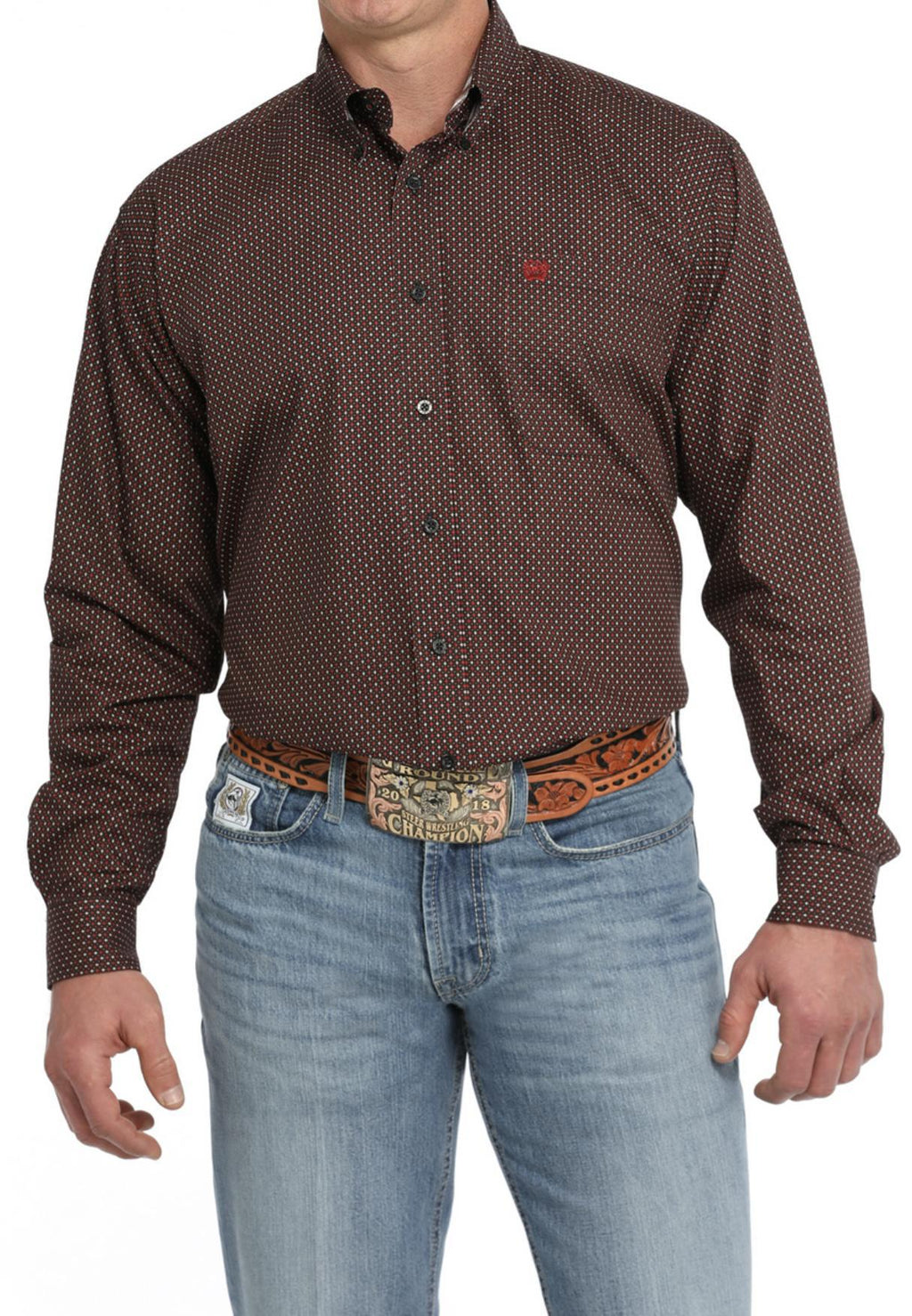 MENS CINCH LONG SLEEVE BUTTON UP (MTW1105837)