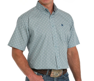 MEN’S CINCH SHORT SLEEVE GREEN SHIRT |MTW1111475