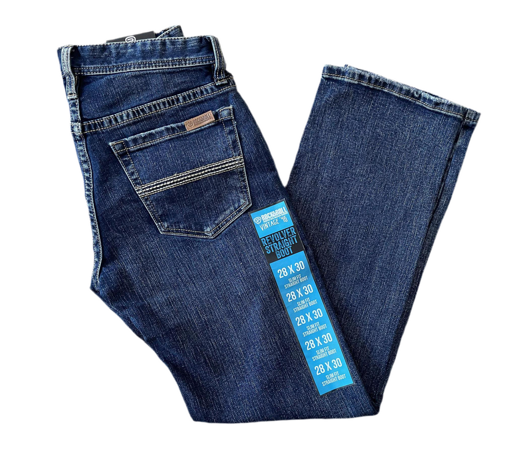 Mens Rock & Roll V46 two tone Medium Wash | VM1RD03716 BLUE LABEL