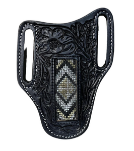 ‘’DAKOTA’’ | IRON SPUR WESTERN CO.  KNIFE SHEATH WESTERN TOOLED LEATHER