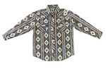 BOYS ROCK AND ROLL LS SNAP BLUE (B8S3312)