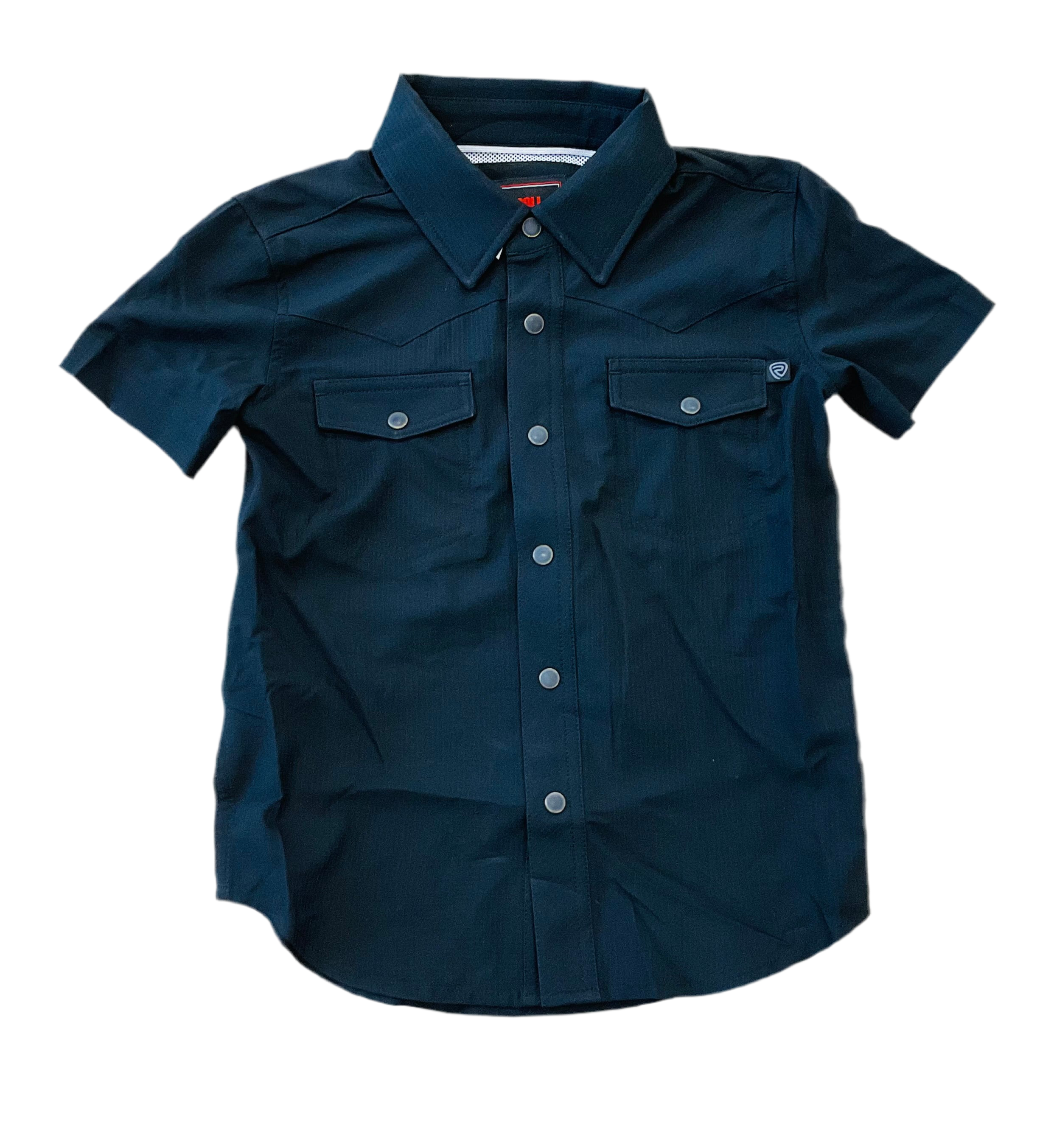 BOYS ROCK & ROLL TEK SHORT SLEEVE SOLID  SHIRT | BBN5S02400