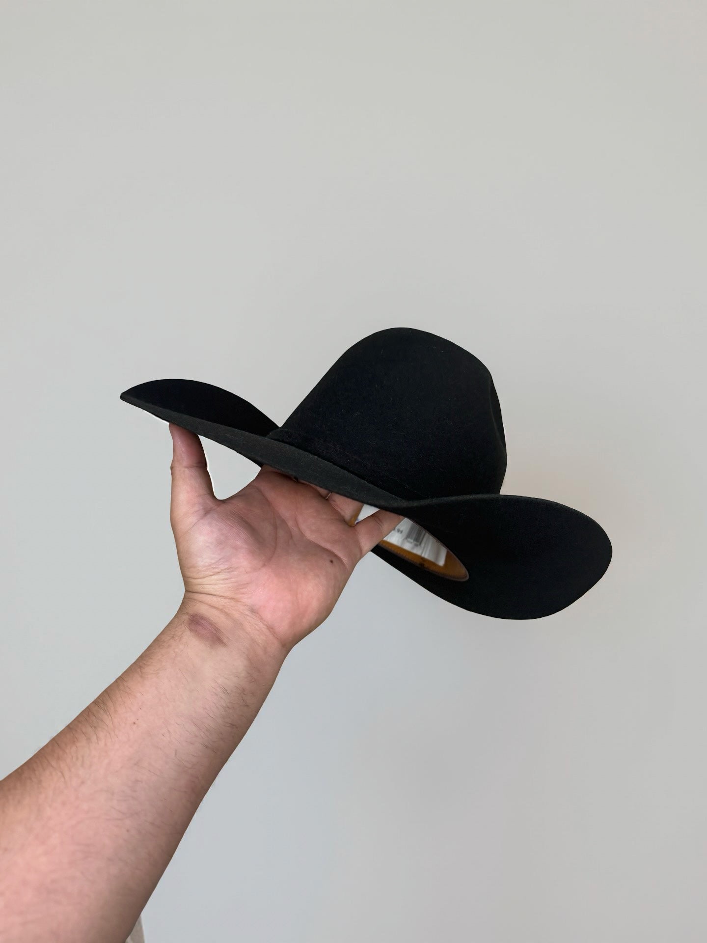 4X BLACK | IRON SPUR ™️ WOOL HAT CROWN 6” BRIM 4 1/4 “