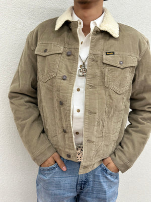 WRANGLER CORDUROY SHERPA LINED TAN - MENS JACKET - 112335725