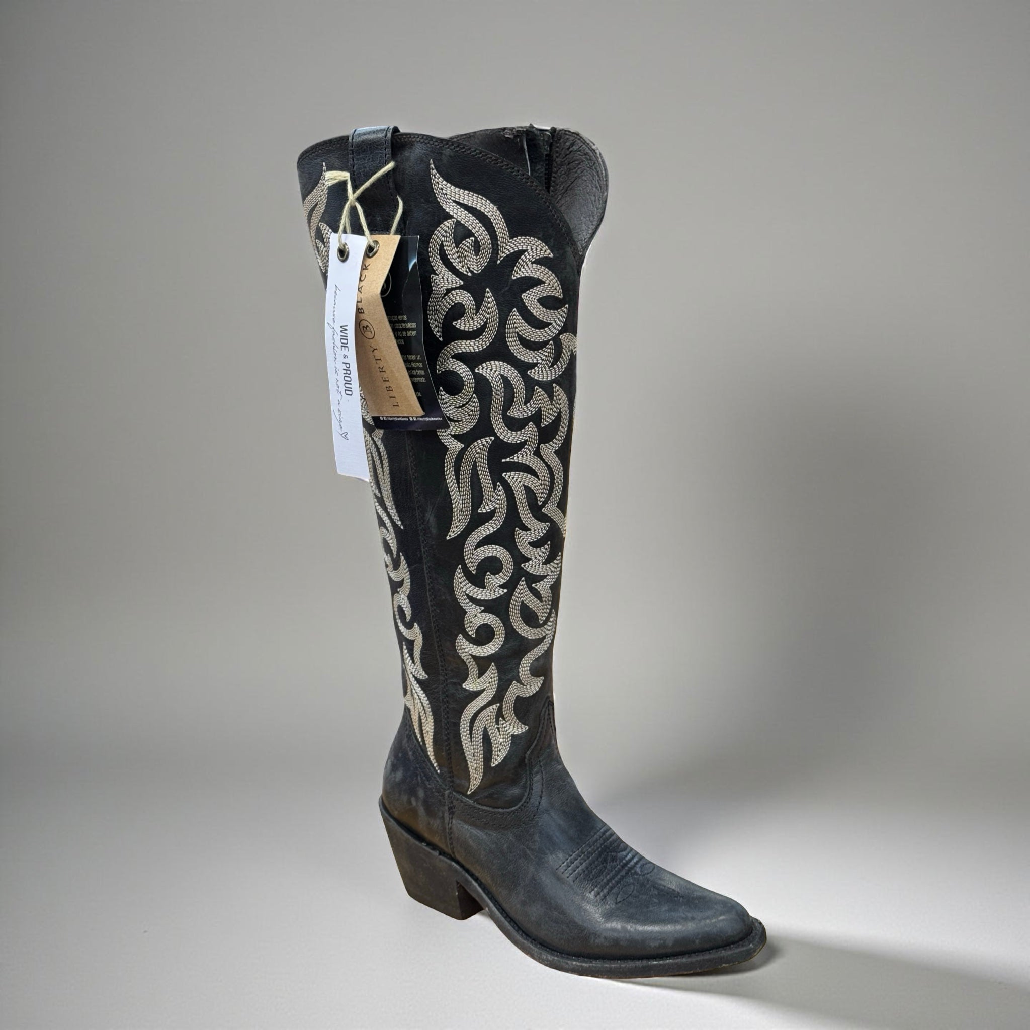 “MARY” LIBERTY BLACK BROWN BOOTS