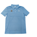 ‘’NOEL’’ MEN’S ROCK & ROLL  BLUE GEO PRINTED POLO |BM51T06613