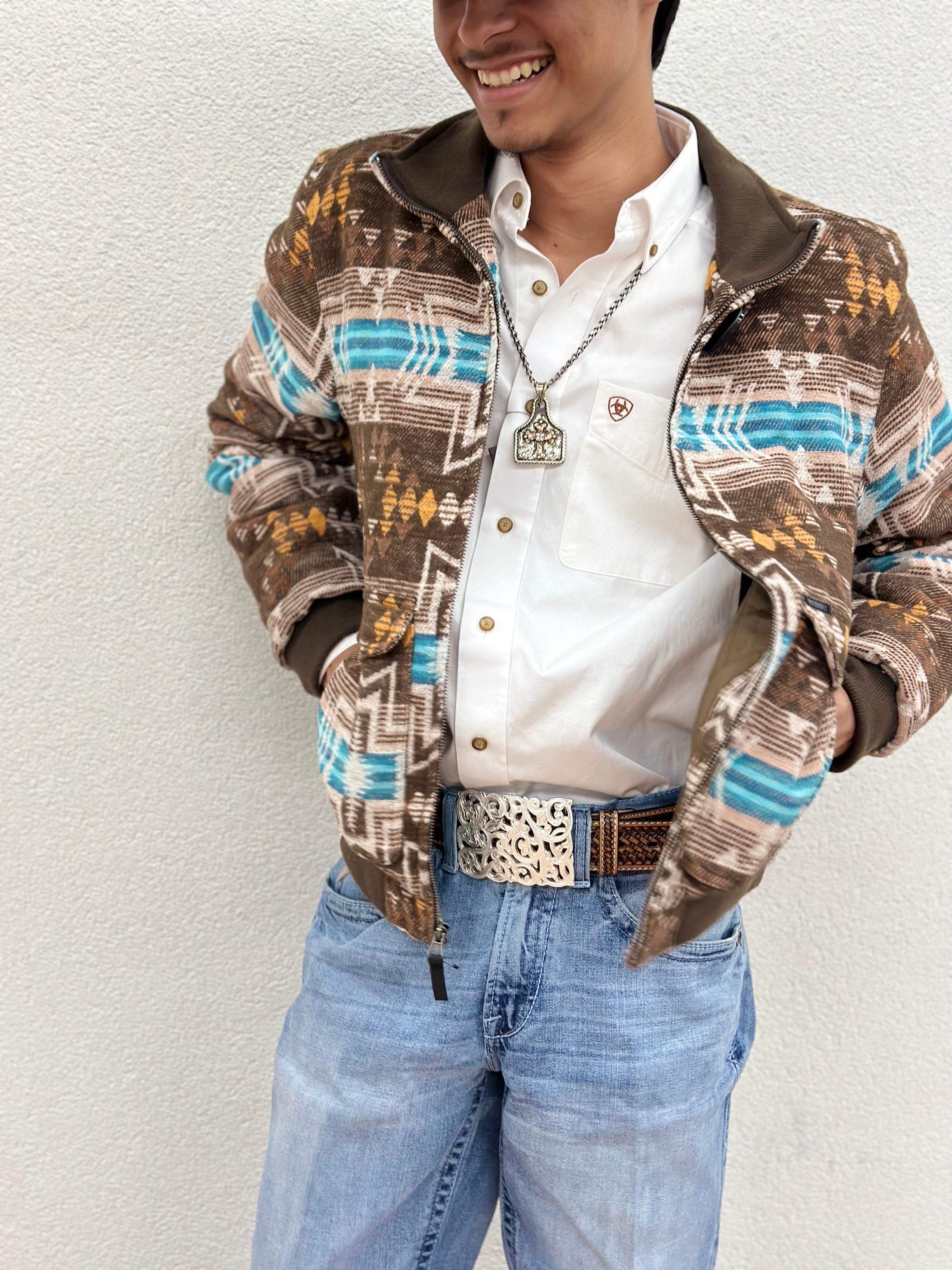 “ Anthony “ | ROCK&ROLL Cotton Aztec Bomber Coat RRMO92RZX5