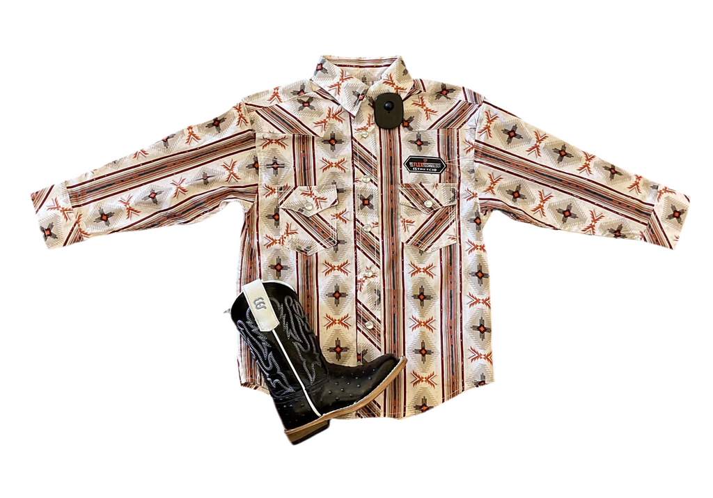 BOY'S ROCK ROLL SNAP SHIRT (RRBS2SRZ7M)