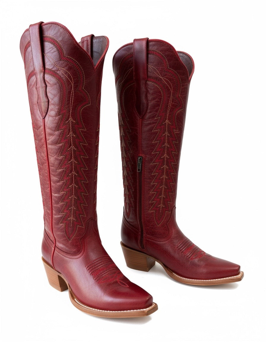 AILANI IRON SPUR BOOT | RED