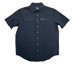 ‘’NOAH’’ MEN’S CINCH BLACK  SHORT SLEEVE ARENAFLEX SOLID SHIRT | MTW1723002